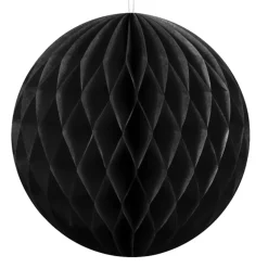 Wabenball Papier schwarz 10x10cm