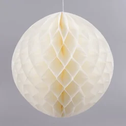 Wabenball Papier weiß 30x30cm