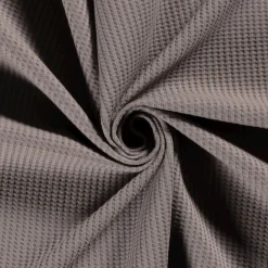 Waffeljersey Baumwolljersey uni grau 1,40m Breite