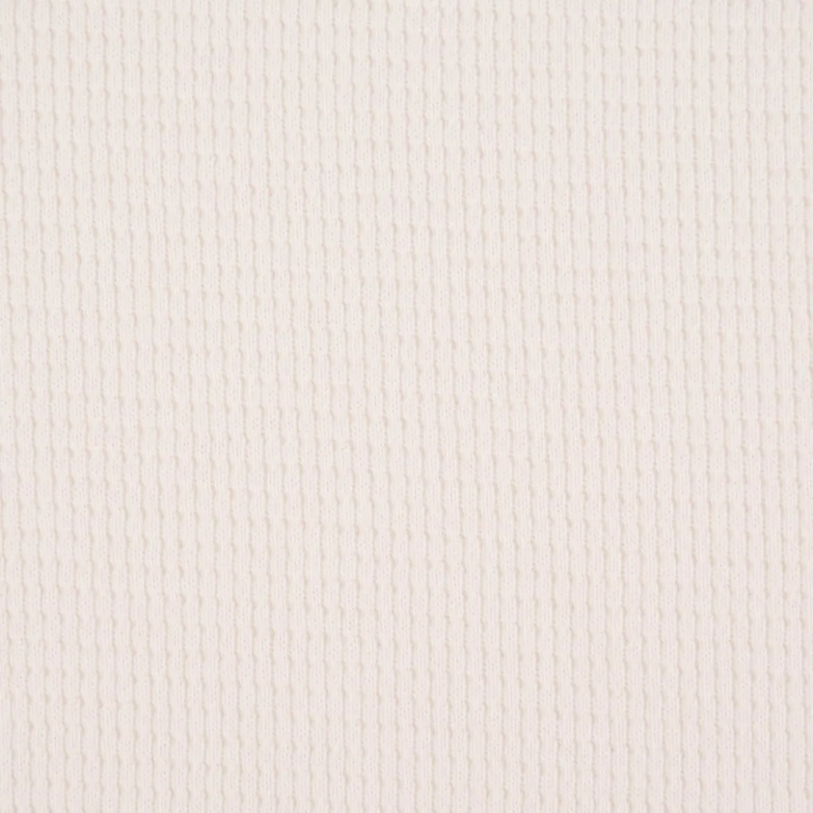Waffeljersey Waffelstrick einfarbig creme 1,40m Breite