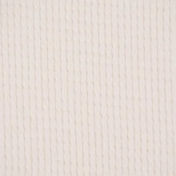 Waffeljersey Waffelstrick einfarbig creme 1,40m Breite