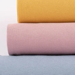 Waffeljersey Waffelstrick einfarbig altrosa 1,40m Breite