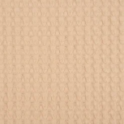 Waffelpique soft Waffelstoff Baumwolle uni sand 1,35m Breite