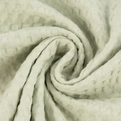 Waffelpique soft Waffelstoff Baumwolle uni mint 1,35m Breite