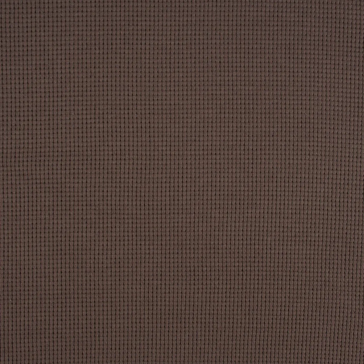 Waffelstrick Doubleface einfarbig taupe 1,4m Breite