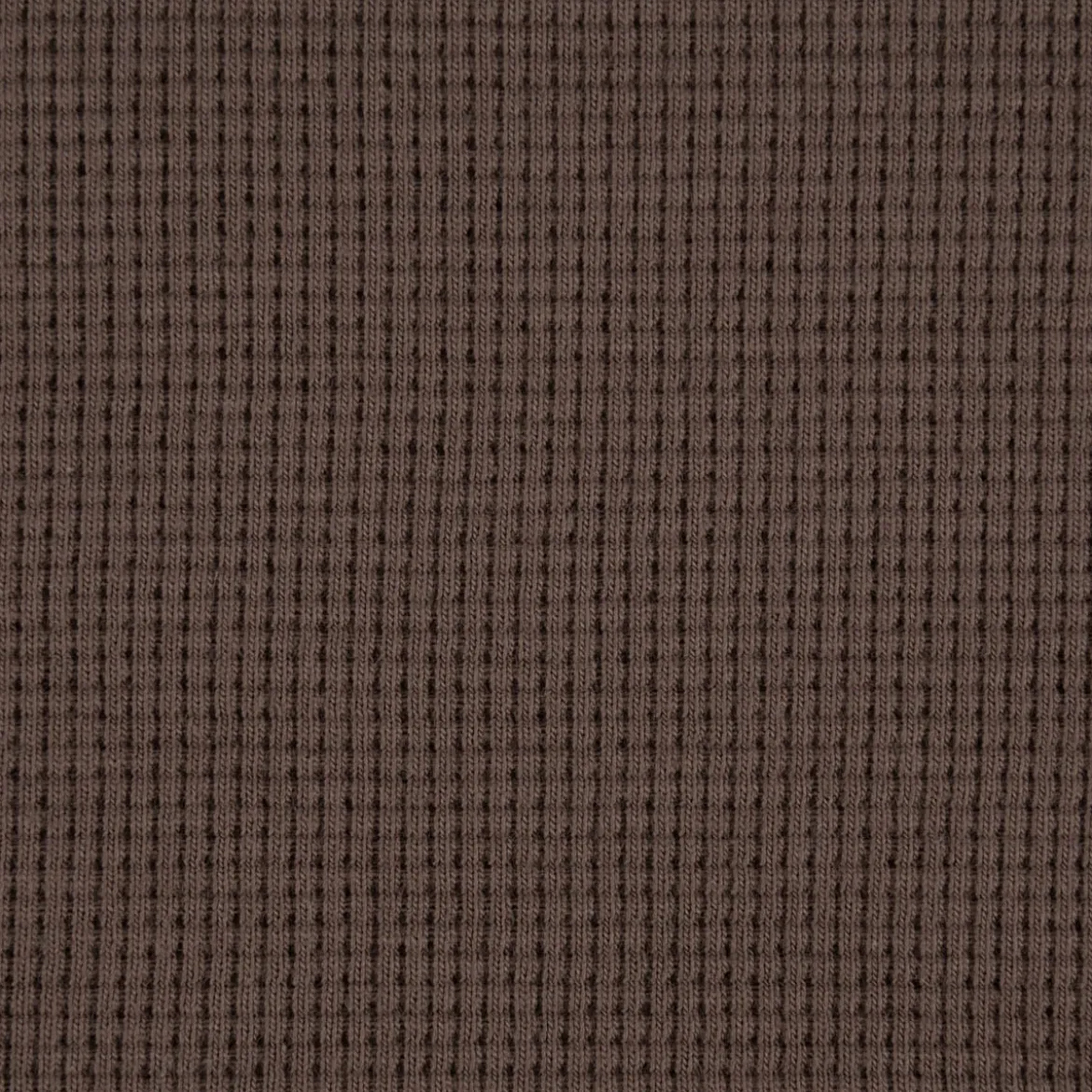 Waffelstrick Doubleface einfarbig taupe 1,4m Breite