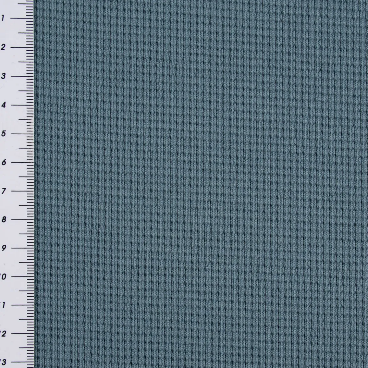 Waffelstrick Doubleface einfarbig indigo blau 1,4m Breite