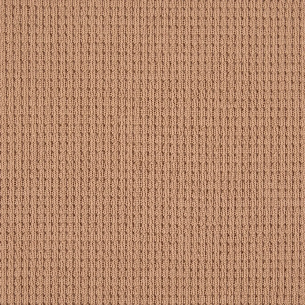 Waffelstrick Doubleface einfarbig sand 1,4m Breite