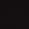 Waffelstrick Doubleface einfarbig schwarz 1,4m Breite