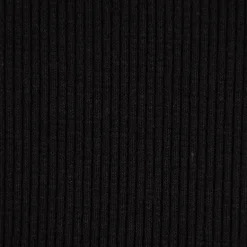 Waffelstrick Doubleface einfarbig schwarz 1,4m Breite