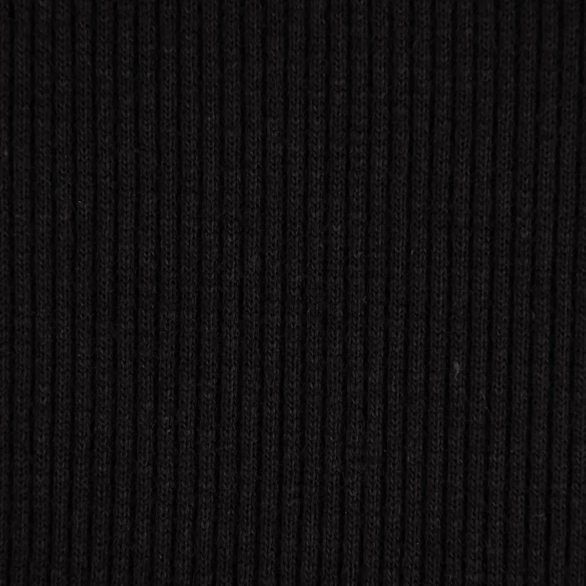Waffelstrick Doubleface einfarbig schwarz 1,4m Breite