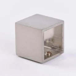 Wandlager go für eckige Profilstange 18x18mm Edelstahloptik
