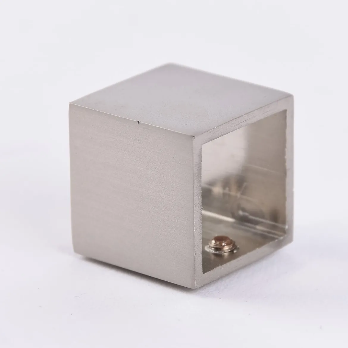 Wandlager go für eckige Profilstange 18x18mm Edelstahloptik