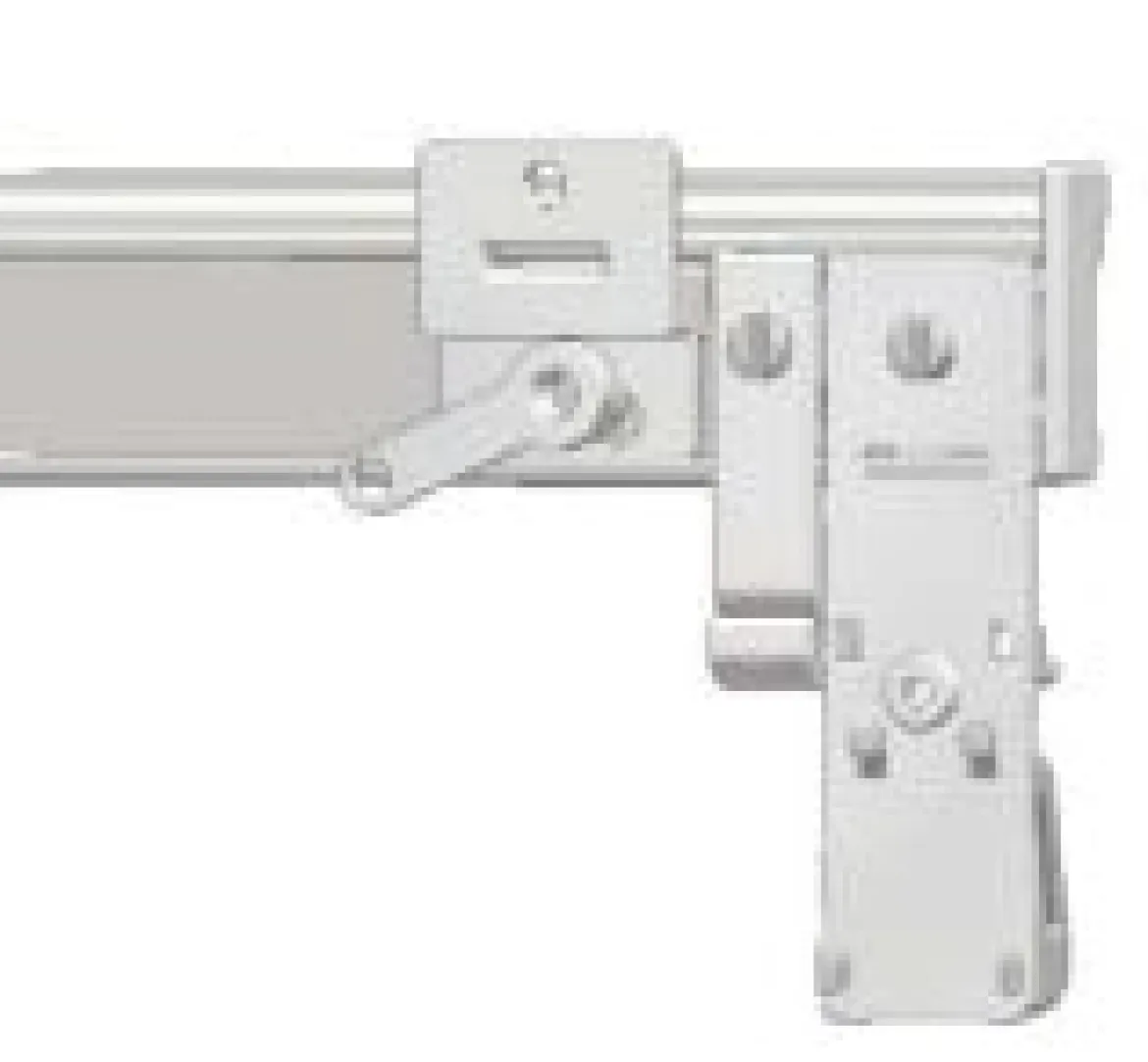Wand - und Fensterhalter für Alu- und Kunststoffpaneele Kunststoff weiß