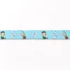 Webband Mermaid Meerjungfrau blau Meterware Breite: 1,60cm