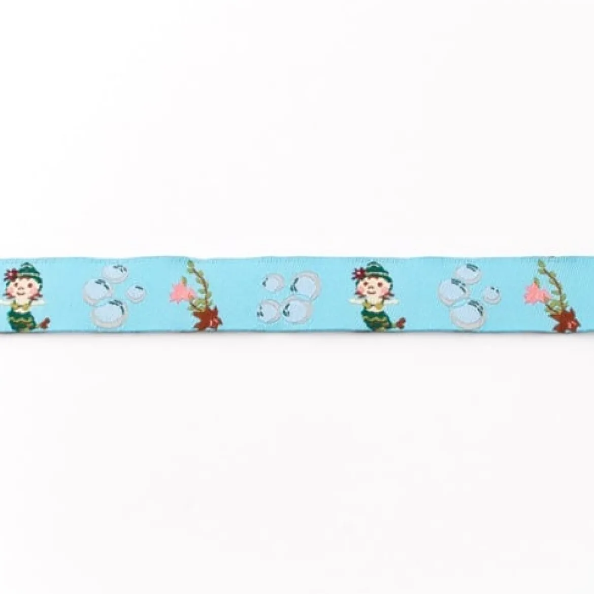 Webband Mermaid Meerjungfrau blau Meterware Breite: 1,60cm