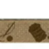 Webband Nähen Handmade braun Breite: 1cm