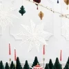 Weihnachtsstern aus Papier 50cm Weiß – Hängedeko für Weihnachten