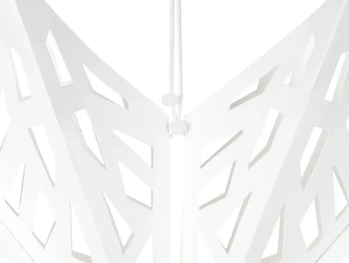 Weihnachtsstern aus Papier 50cm Weiß – Hängedeko für Weihnachten