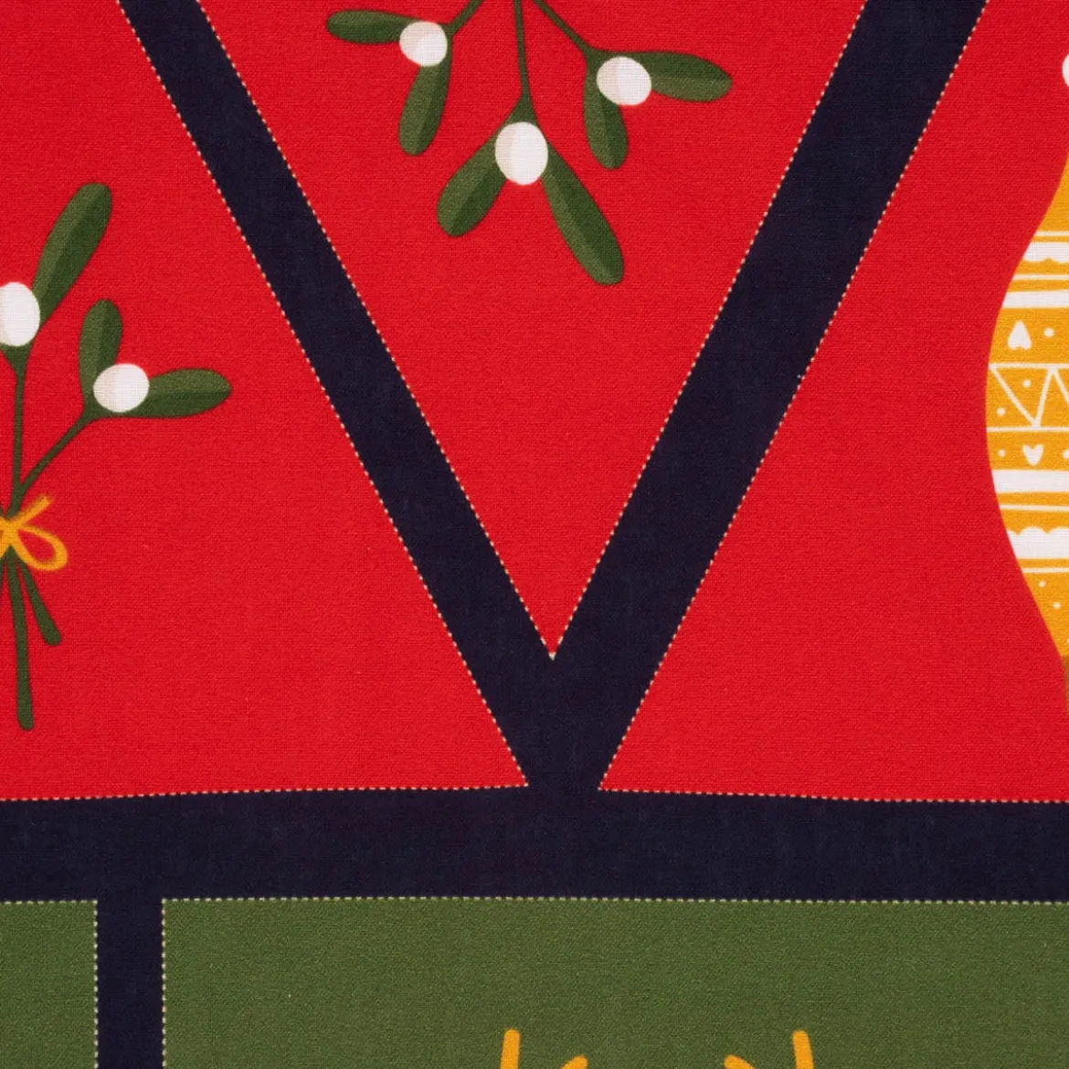 Weihnachtsstoff Baumwollstoff Popeline Adventskalender Digitaldruck bunt 1,4m Breite