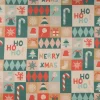 Weihnachtsstoff Baumwollstoff Digitaldruck HoHoHo! bunt 1,40m Breite