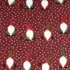 Weihnachtsstoff Dekostoff Halbpanama Jolly Tomte Wichtel Gnome weinrot 1,40m Breite