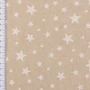 Weihnachtstischdecke Leinenlook Basic Star Sternchen natur weiß verschiedene Größen von SCHÖNER LEBEN.