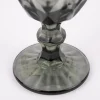 Weinglas Diamantmuster geprägt Glas anthrazit 17x9cm