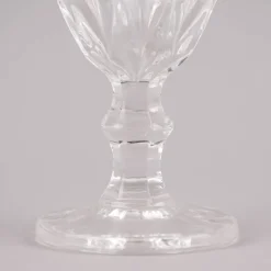 Weinglas Diamantmuster geprägt Glas farblos 17x9cm