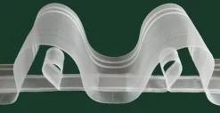 Wellenband Gardinenband smart wave 80mm transparent Zugverhältnis 1:2
