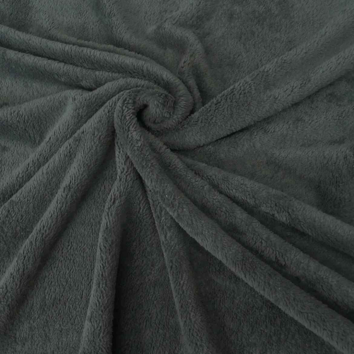 Wellness Fleece Doubleface einfarbig dunkelgrau 1,45m Breite