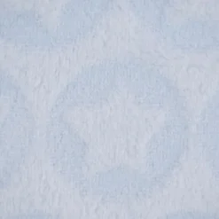 Wellness Fleece Relief Sterne einfarbig hellblau 1,5m Breite