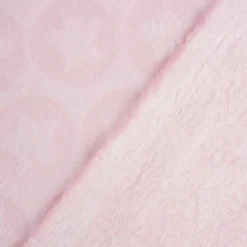 Wellness Fleece Relief Sterne einfarbig rosa 1,5m Breite