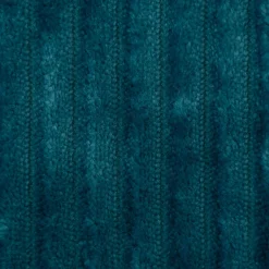 Wellness Fleecestoff Cordoptik Ernest einfarbig petrolblau1,45m Breite