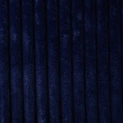 Wellness Fleecestoff Cordoptik breite Rippen einfarbig blau 1,5m Breite