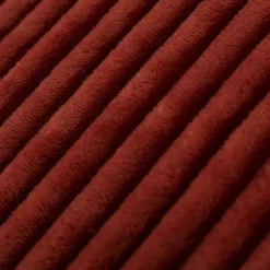 Wellness Fleecestoff Cordoptik breite Rippen einfarbig rot 1,5m Breite