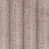 Wellness Fleecestoff Cordoptik breite Rippen einfarbig taupe 1,5m Breite