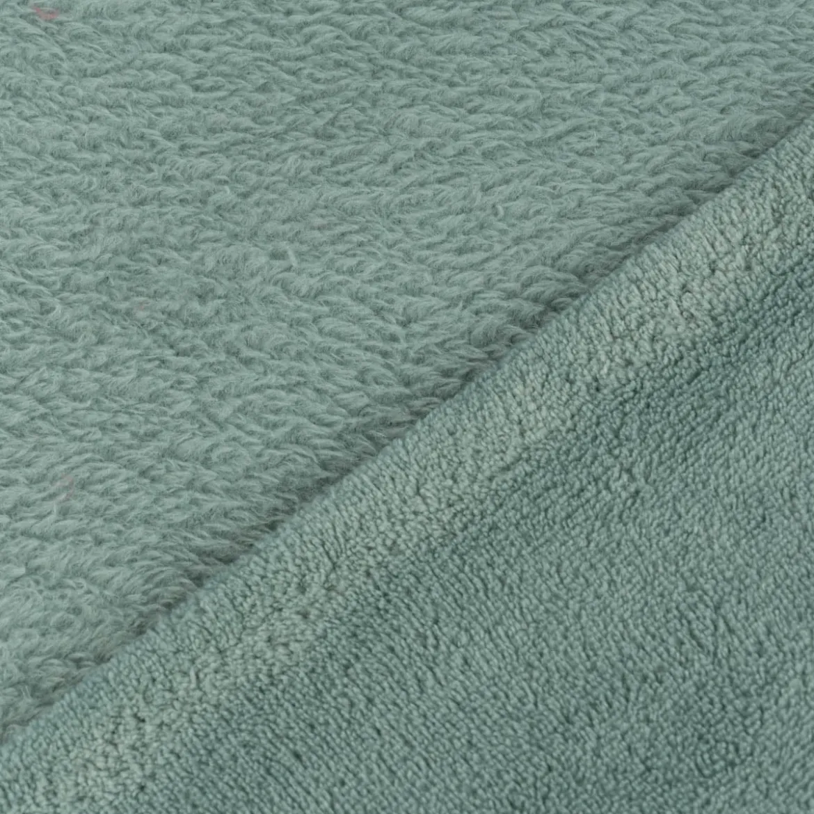 Wellness Fleece Stoff Doubleface einfarbig mintgrün 1,45m Breite