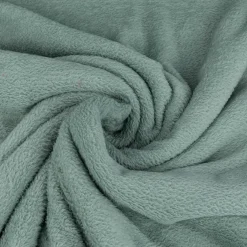 Wellness Fleece Stoff Doubleface einfarbig mintgrün 1,45m Breite