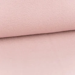 Wellness Fleece Stoff Doubleface einfarbig blush rosa 1,45m Breite