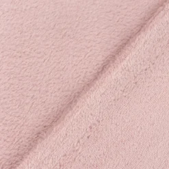 Wellness Fleece Stoff Doubleface einfarbig blush rosa 1,45m Breite