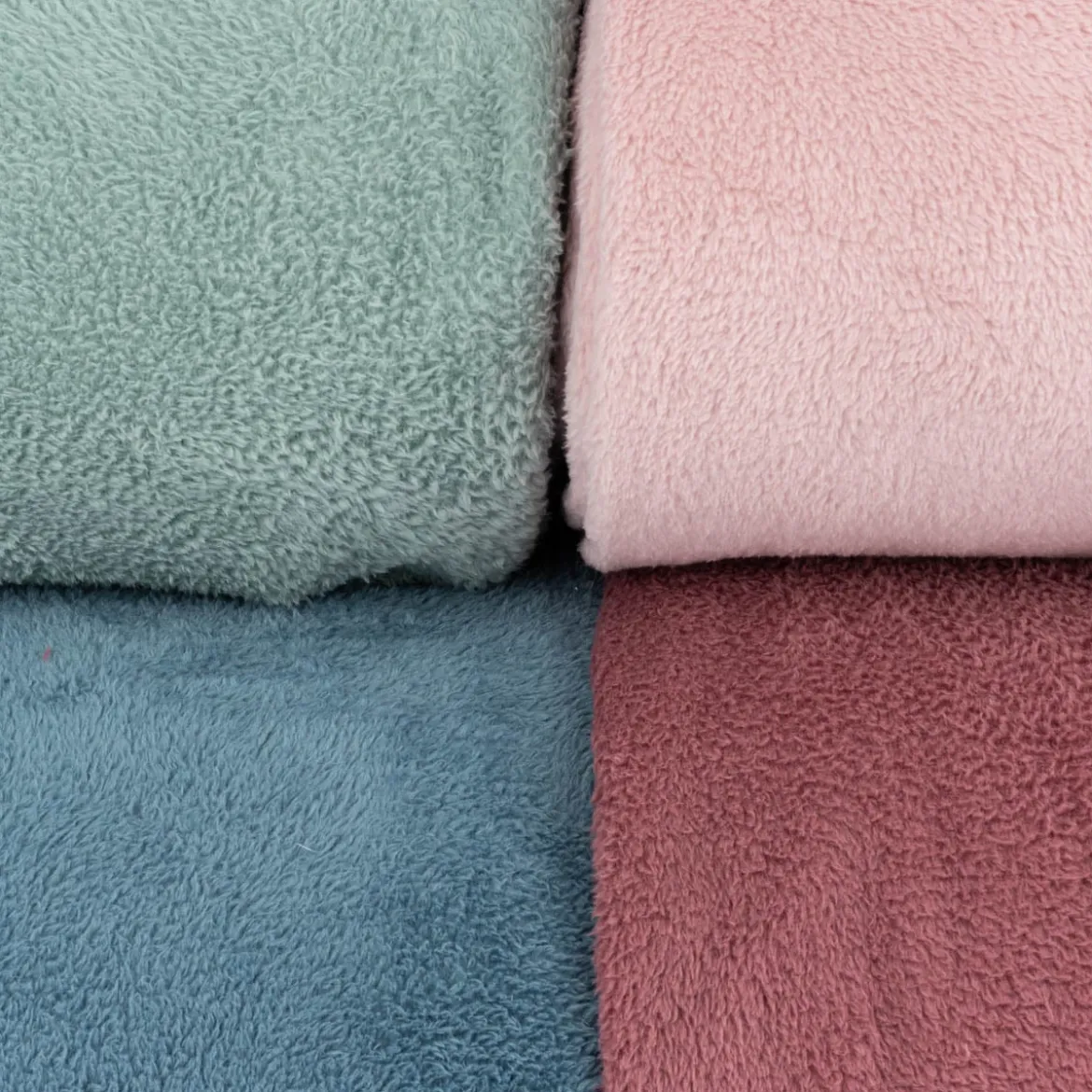 Wellness Fleece Stoff Doubleface einfarbig mauve 1,45m Breite