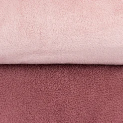 Wellness Fleece Stoff Doubleface einfarbig mauve 1,45m Breite