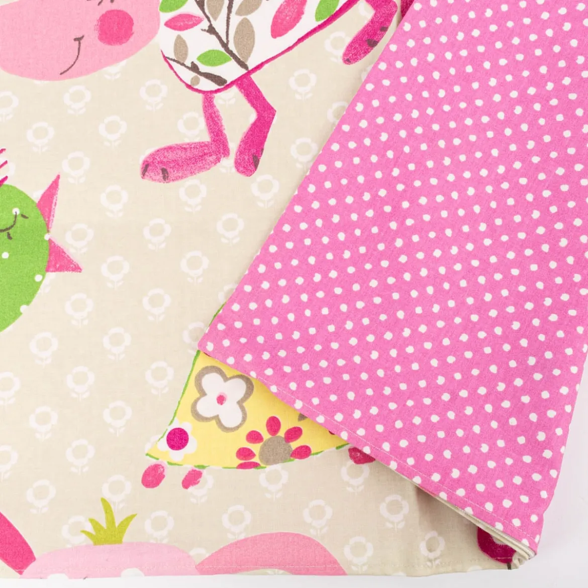 Wendekissenhülle für Kinder Amelie & Friends Dinky Dots sand 40x60cm
