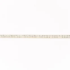 Wildleder Imitat Band beige mit silber farbigen Glitzer Steinen Meterware Breite: 0,5cm