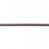 Wildleder Imitat Band dunkelbraun mit silber farbigen Glitzer Steinen Meterware Breite: 0,5cm
