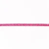 Wildleder Imitat Band fuchsia mit silber farbigen Glitzer Steinen Meterware Breite: 0,5cm