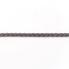 Wildleder Imitat Band geflochten dunkelgrau Meterware Breite: 0,5cm