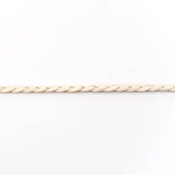Wildleder Imitat Band geflochten creme Meterware Breite: 0,5cm