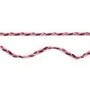 Wildleder Imitat Band geflochten pink schwarz Glitzer Meterware Breite: 0,5cm